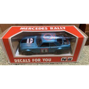 NEW! Polistil 1/40 Scale Vintage Diecast  E2008 Mercedes Benz 450 SLC Rally blue